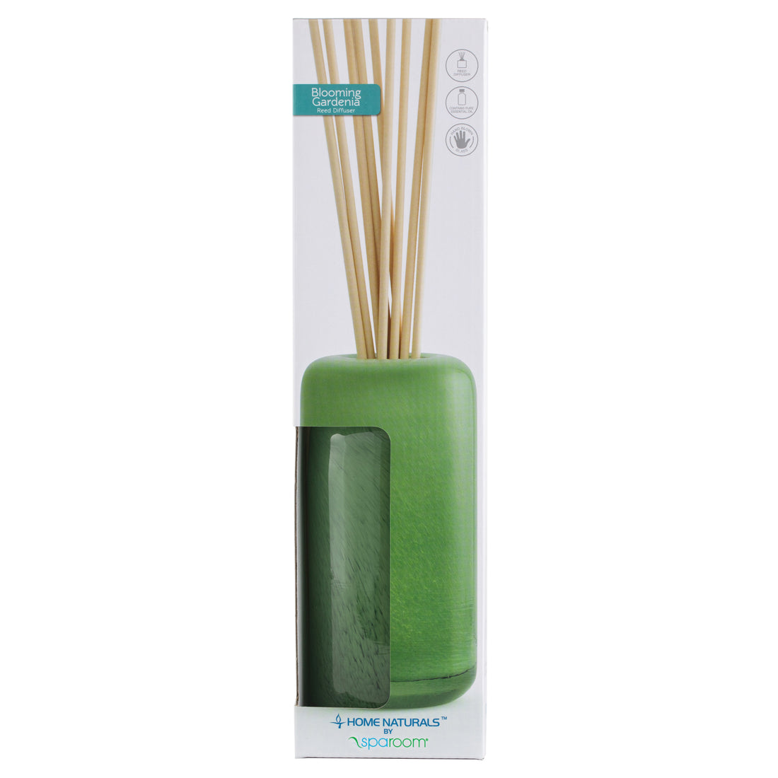 Sparoom Blooming Gardenia Glass Reed Diffuser with Reed Sticks - 4 units (200ml)